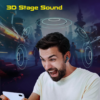 CrossBeats Fury Max Gaming TWS in-Ear Buds |100hr Playtime Bluetooth Earphones | RGB Lights | BT v5.4 | 30ms Low Latency | 360° Spatial Audio | 3D Sound Stage | 6 mics AI ENC | Dual EQ Modes(Black) - Image 3