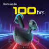 CrossBeats Fury Max Gaming TWS in-Ear Buds |100hr Playtime Bluetooth Earphones | RGB Lights | BT v5.4 | 30ms Low Latency | 360° Spatial Audio | 3D Sound Stage | 6 mics AI ENC | Dual EQ Modes(Black) - Image 5