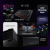 Kreo Hive RGB Anti-ghosting Gaming Keyboard, 75% Tenkeyless Wired Mechanical Keyboard with RGB Backlight, Volume Knob, NKRO, PC Gaming Keyboard Detachable USB C Cable (RGB Backlight, Red Switch) - Image 2