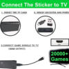 Retro Game Console with 2 Wireless Controllers, Video Game Preloaded with 20,000+ Classic Games, HDMI Output, Plug and Play (Limited Edition), Black - Image 3