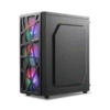Ant Esports Elite 1100 Mid-Tower Computer Case/Gaming Cabinet - Black | Support ATX, M-ATX, ITX | Pre- Installed 3 x 120mm Front and 1 x 120mm Rear Rainbow Fans - Image 11