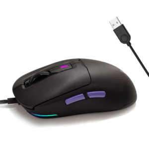 Kreo Pegasus 49 GMS Ultra Lightweight Wired Gaming Mouse, Weighing Just 49g, with Huano Switches, 12400 DPI, Customizable RGB, UV Coated Surface, Ultimate Gaming Performance (Pegasus-Lite)
